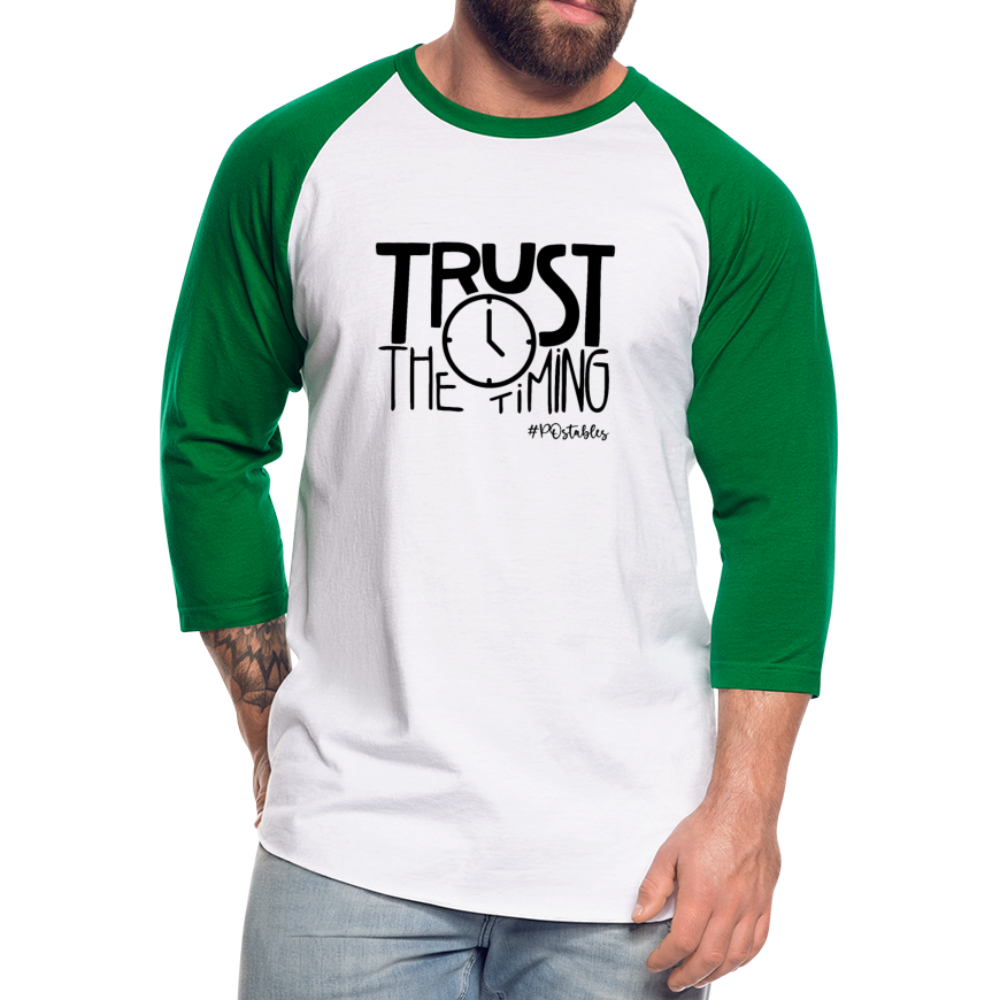 Trust B Baseball T-Shirt - white/kelly green