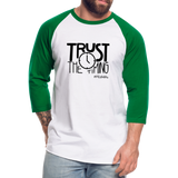 Trust B Baseball T-Shirt - white/kelly green
