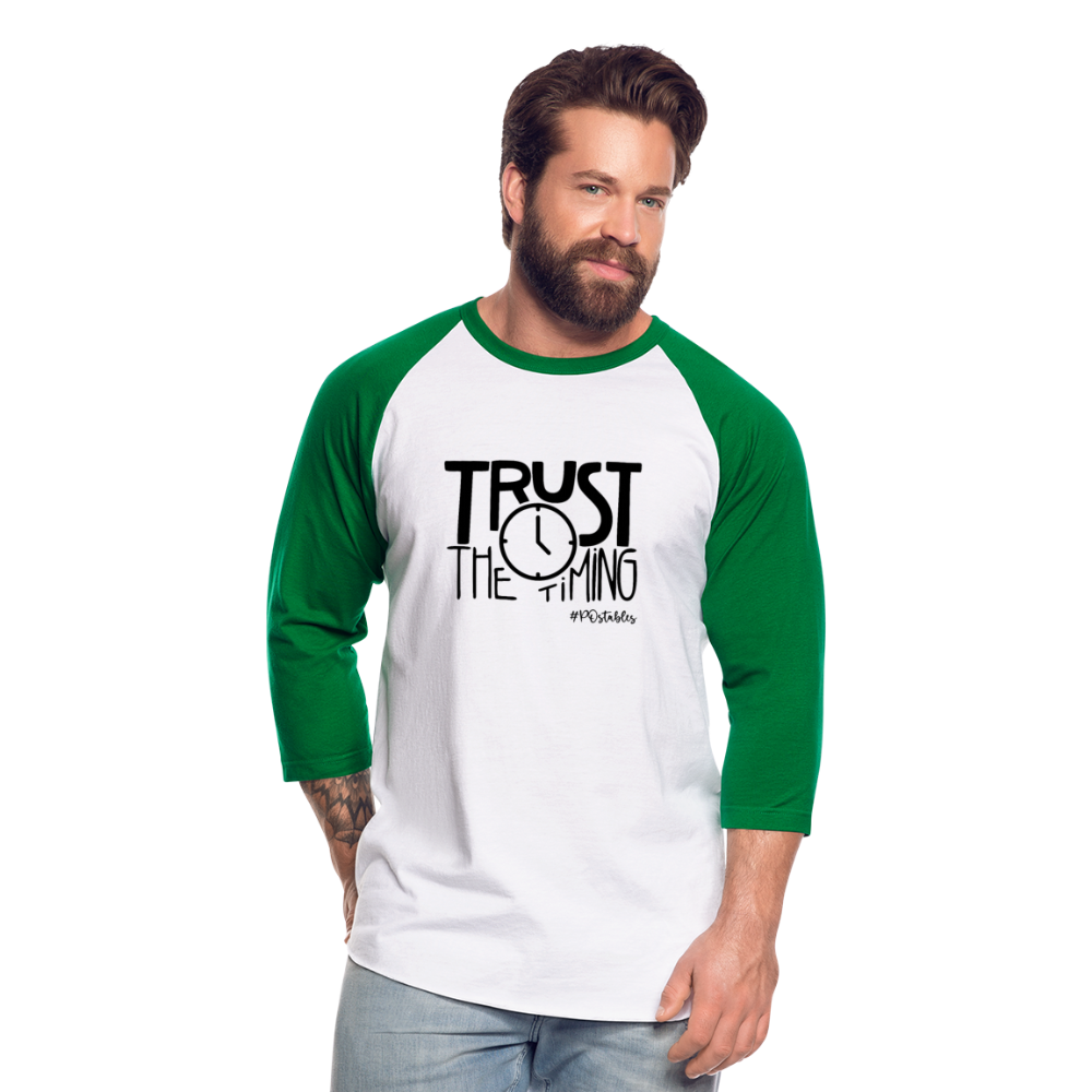 Trust B Baseball T-Shirt - white/kelly green