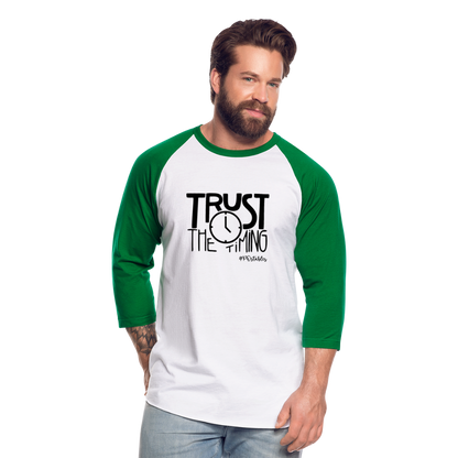 Trust B Baseball T-Shirt - white/kelly green