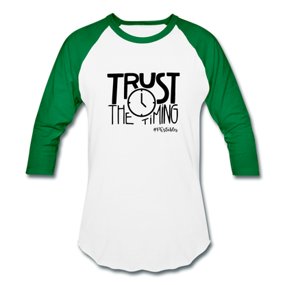 Trust B Baseball T-Shirt - white/kelly green