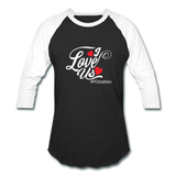 I Love Us W Baseball T-Shirt - black/white