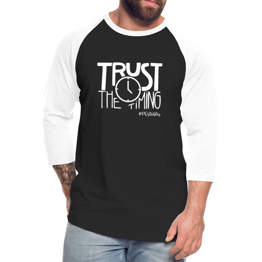 Trust W Baseball T-Shirt - black/white