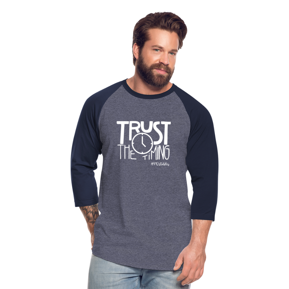 Trust W Baseball T-Shirt - heather blue/navy