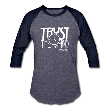 Trust W Baseball T-Shirt - heather blue/navy