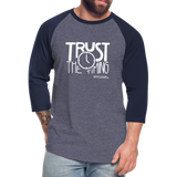 Trust W Baseball T-Shirt - heather blue/navy