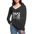 Trust The Timing W Women’s Long Sleeve  V-Neck Flowy Tee - deep heather