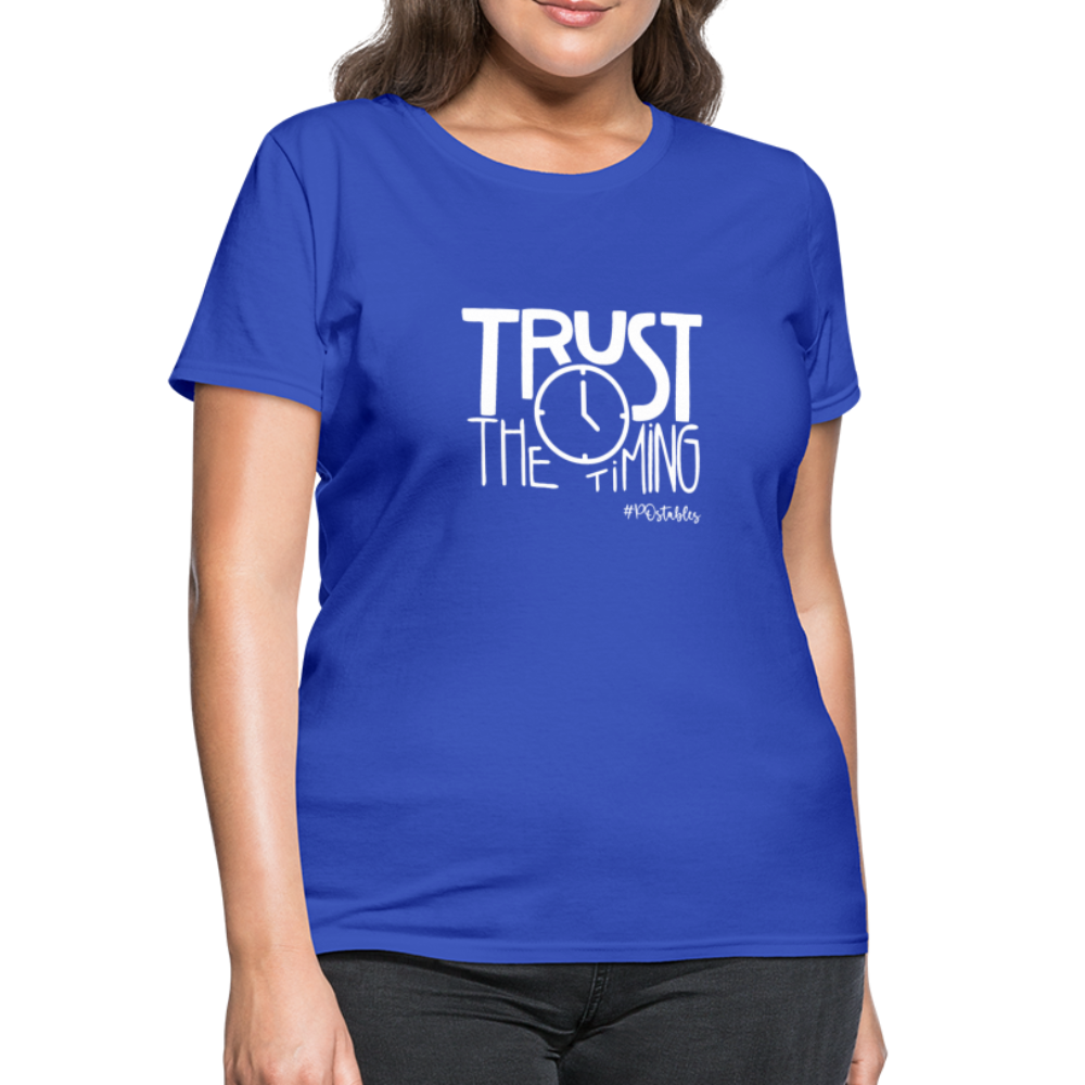 Trust The Timing W Women's T-Shirt - royal blue