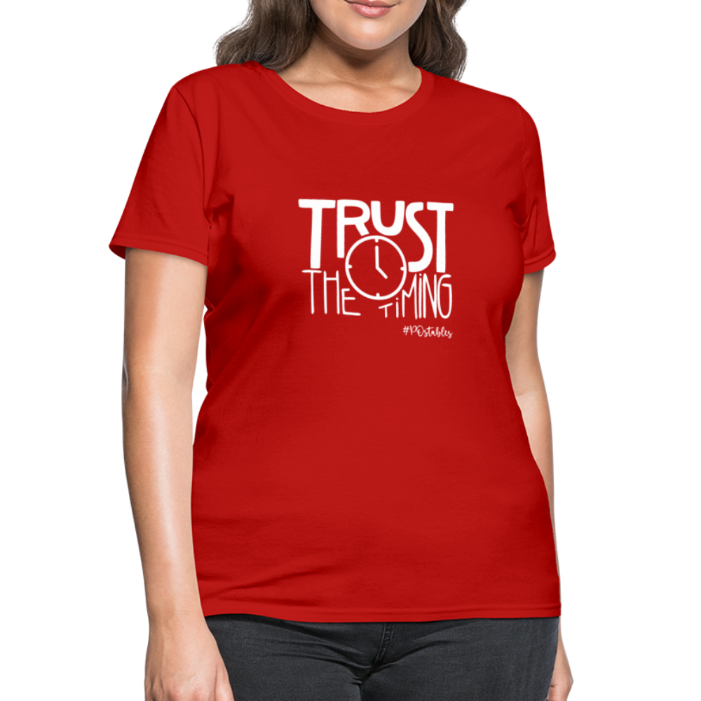 Trust The Timing W Women's T-Shirt - red