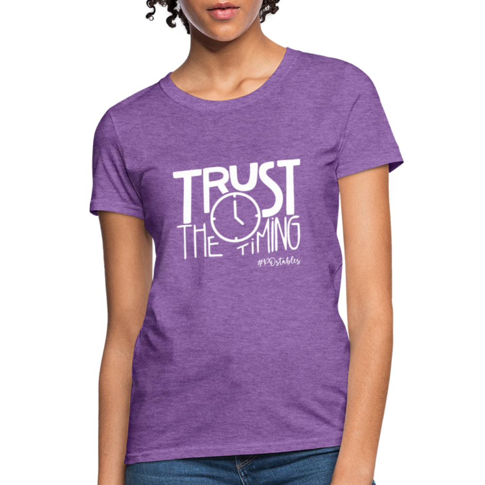 Trust The Timing W Women's T-Shirt - purple heather