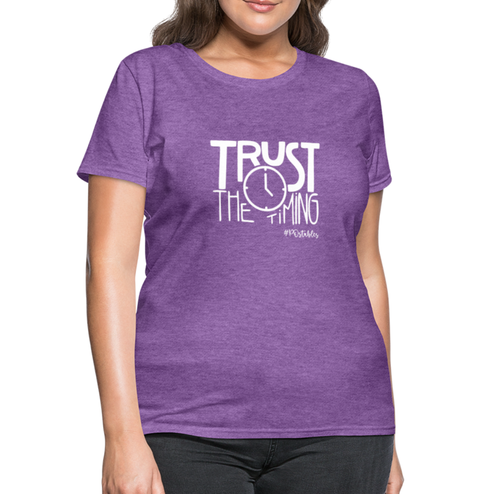 Trust The Timing W Women's T-Shirt - purple heather