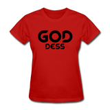 Goddess B Women's T-Shirt - red