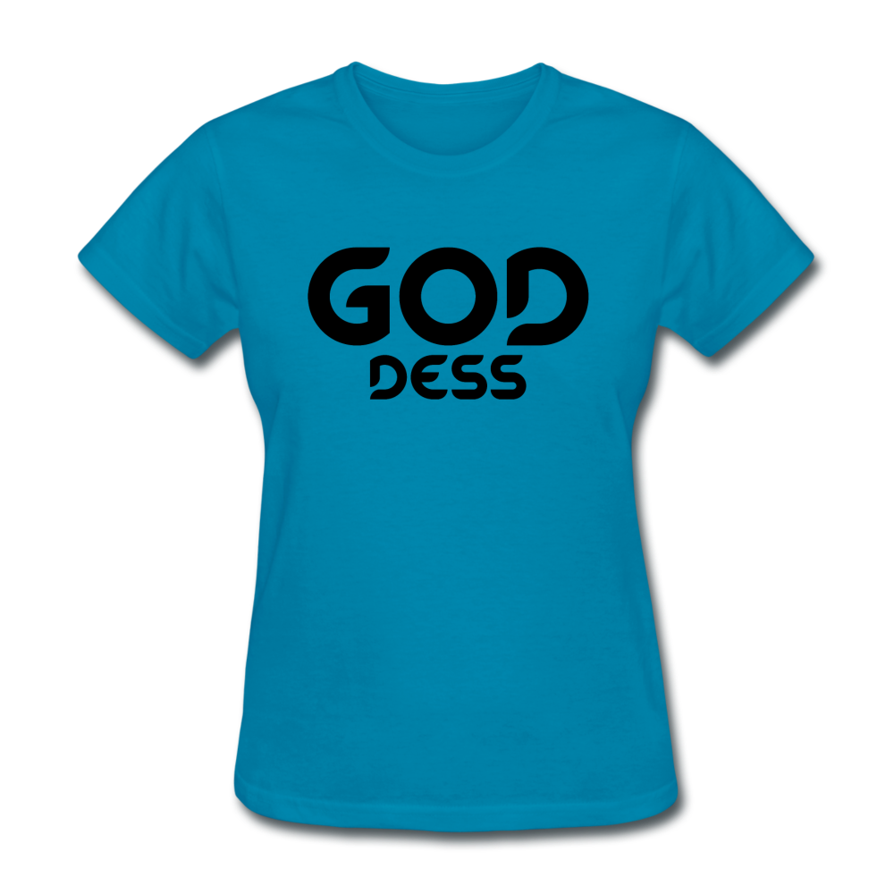 Goddess B Women's T-Shirt - turquoise