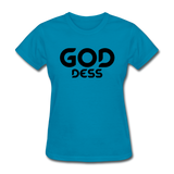 Goddess B Women's T-Shirt - turquoise
