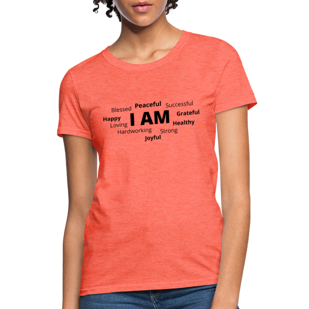 I AM B Women's T-Shirt - heather coral