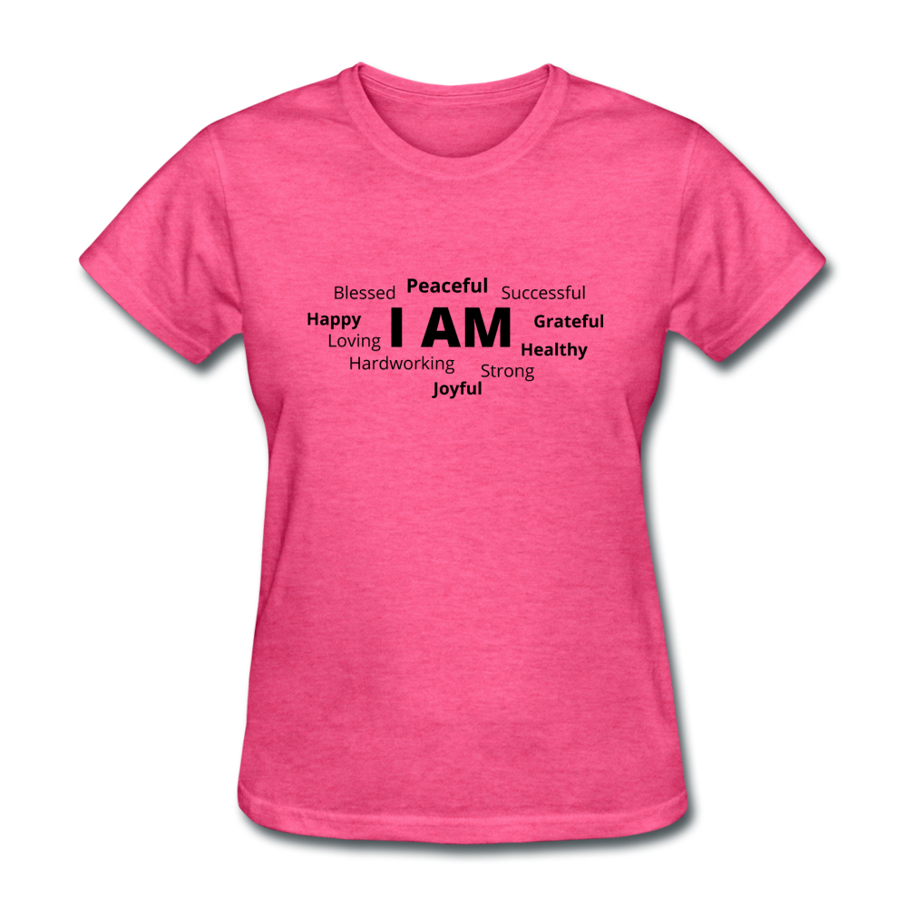 I AM B Women's T-Shirt - heather pink