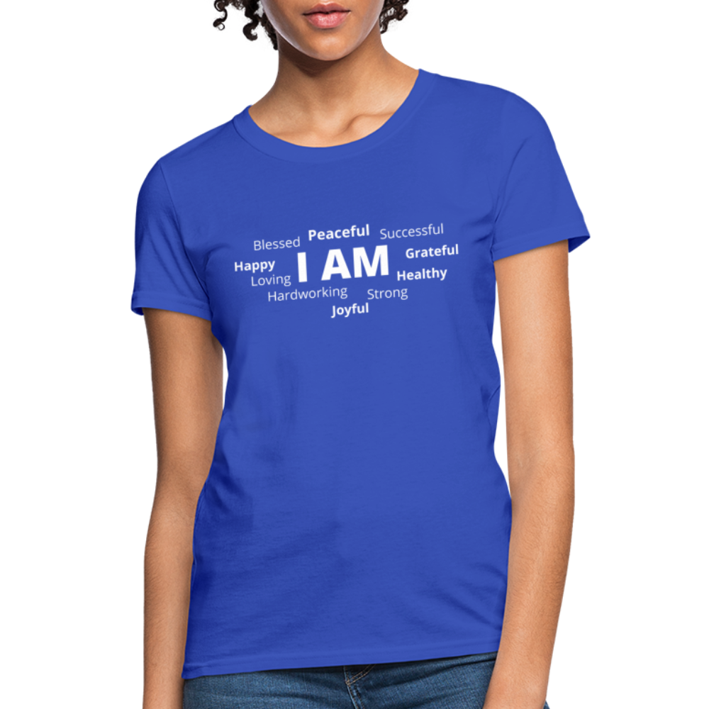 I AM W Women's T-Shirt - royal blue