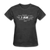 I AM W Women's T-Shirt - heather black