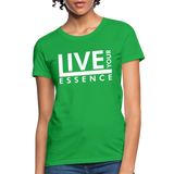 Live Your Essence W Women's T-Shirt - bright green