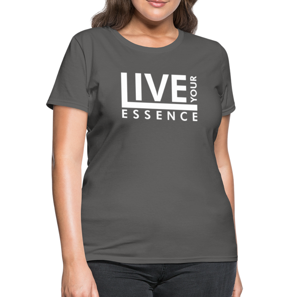 Live Your Essence W Women's T-Shirt - charcoal