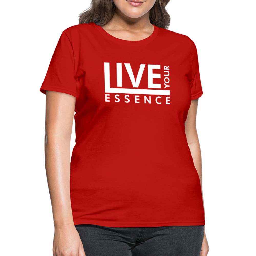 Live Your Essence W Women's T-Shirt - red
