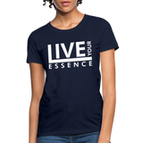Live Your Essence W Women's T-Shirt - navy