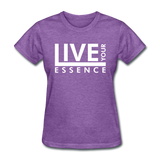Live Your Essence W Women's T-Shirt - purple heather