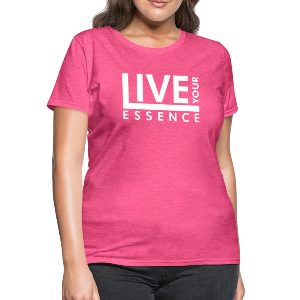 Live Your Essence W Women's T-Shirt - heather pink