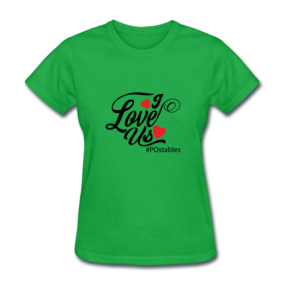 I Love Us B Women's T-Shirt - bright green