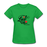 I Love Us B Women's T-Shirt - bright green
