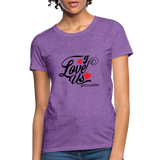 I Love Us B Women's T-Shirt - purple heather