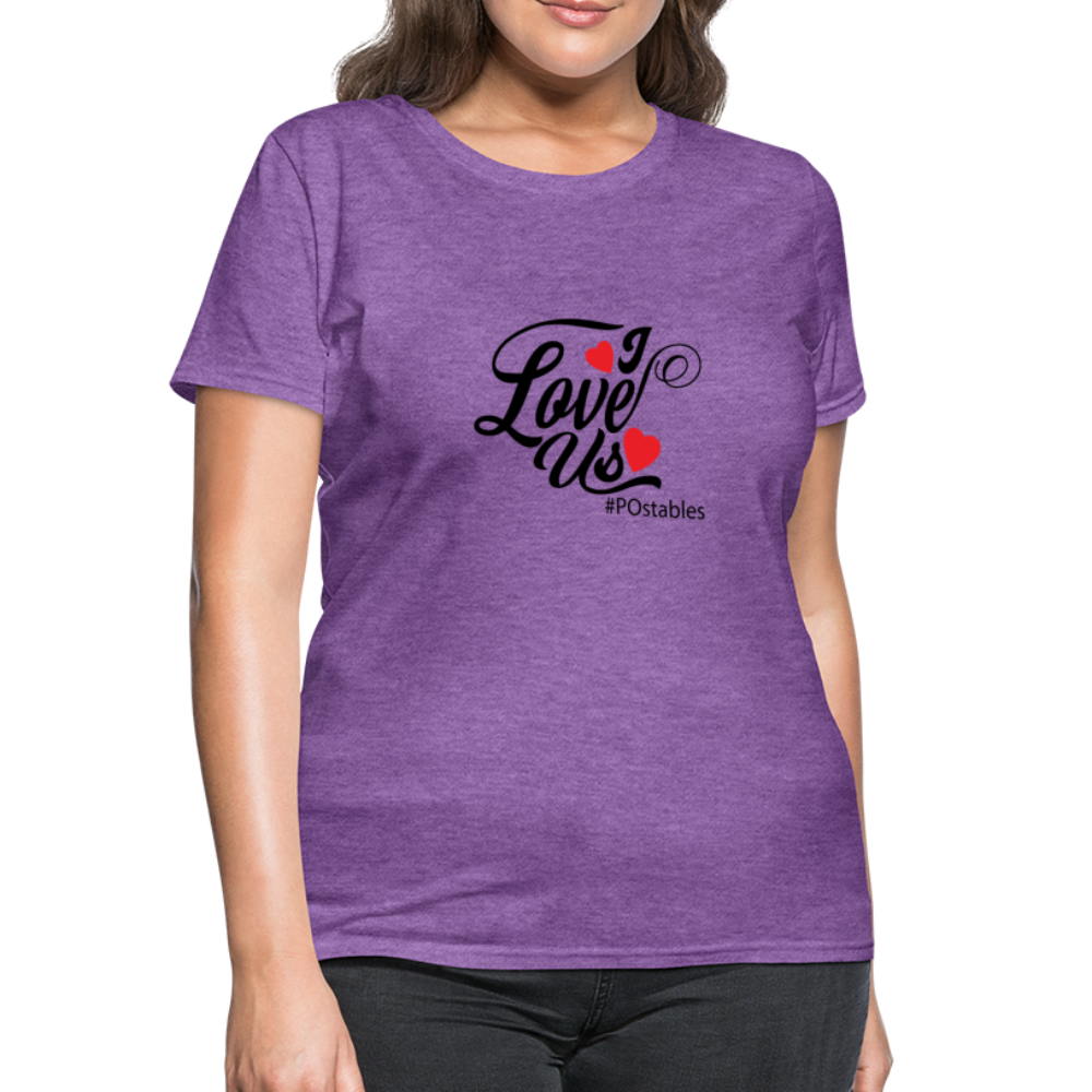 I Love Us B Women's T-Shirt - purple heather