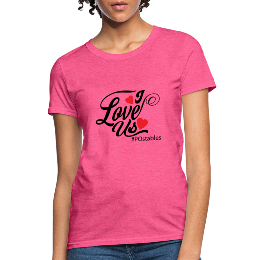 I Love Us B Women's T-Shirt - heather pink