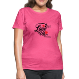 I Love Us B Women's T-Shirt - heather pink