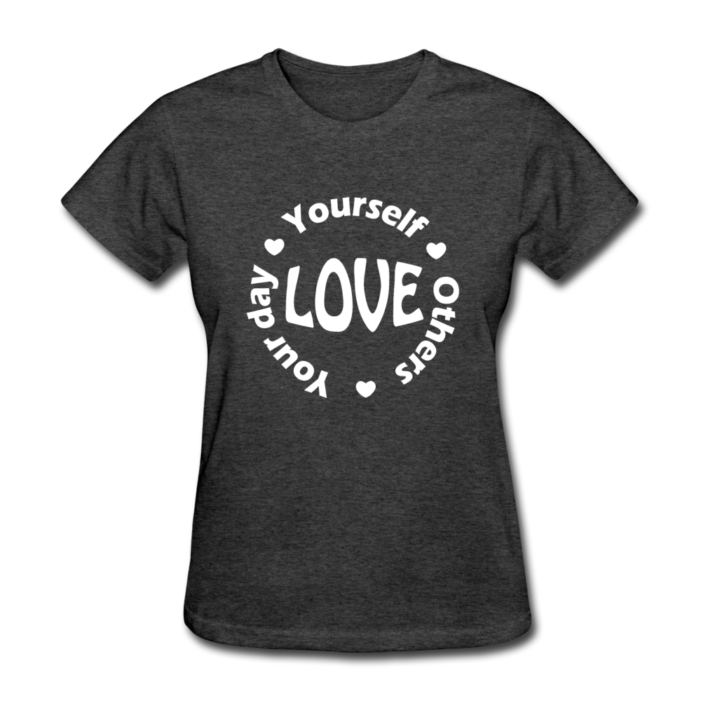 Love Circle W Women's T-Shirt - heather black