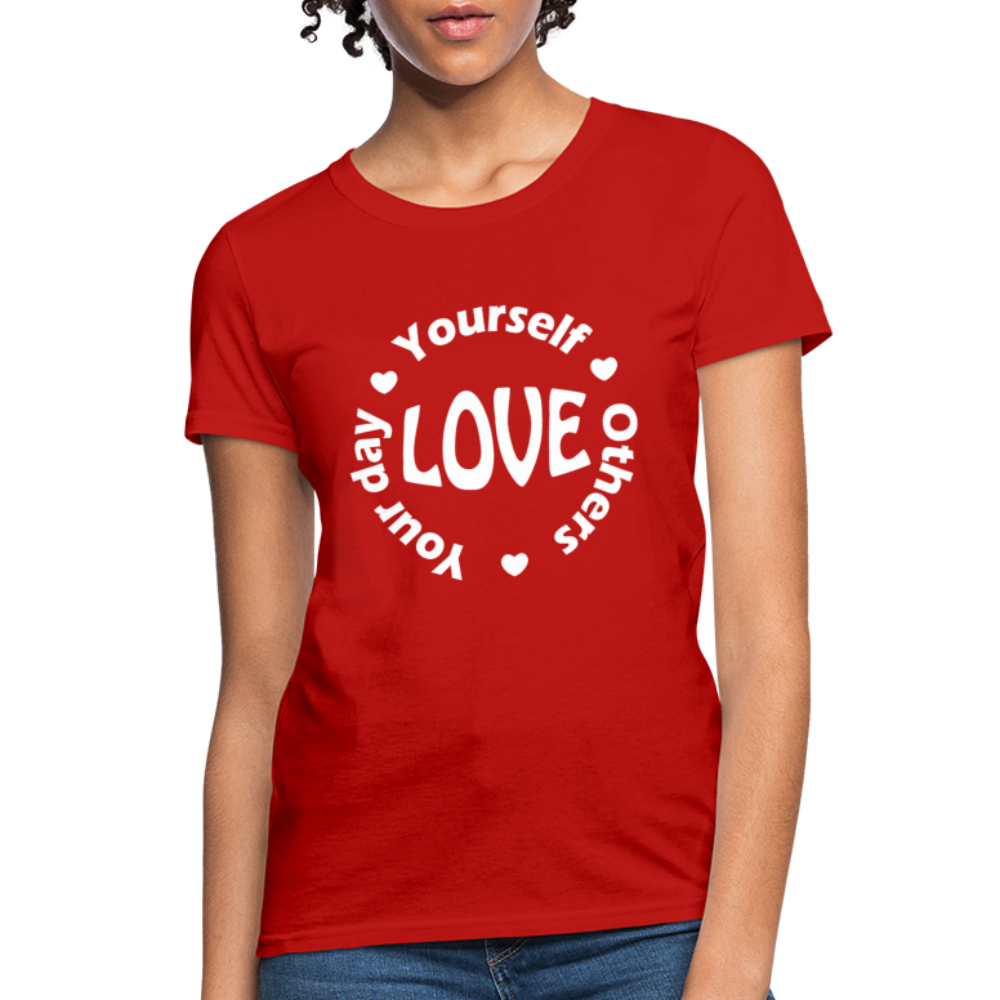 Love Circle W Women's T-Shirt - red