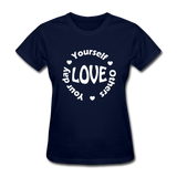 Love Circle W Women's T-Shirt - navy