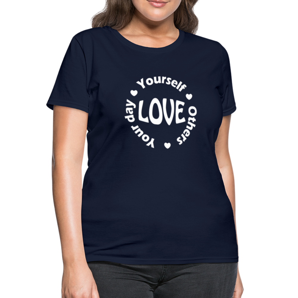 Love Circle W Women's T-Shirt - navy