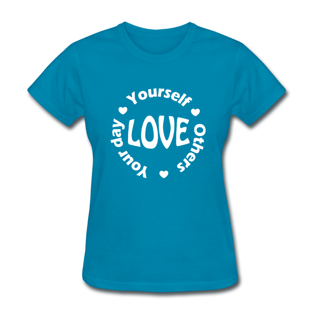 Love Circle W Women's T-Shirt - turquoise