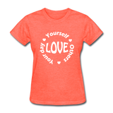 Love Circle W Women's T-Shirt - heather coral