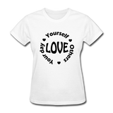 Love Circle B Women's T-Shirt - white
