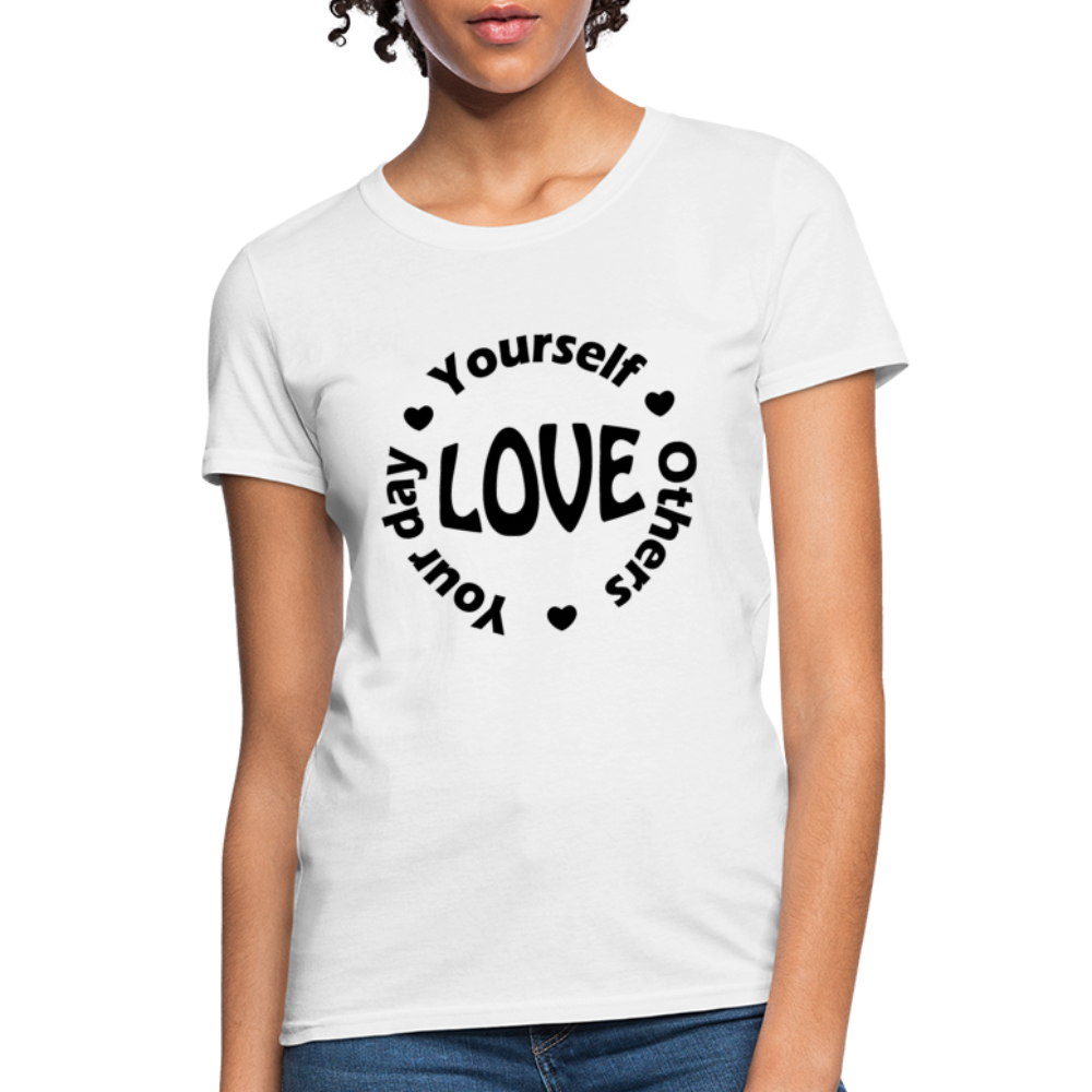 Love Circle B Women's T-Shirt - white