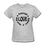 Love Circle B Women's T-Shirt - heather gray