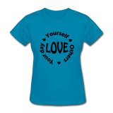 Love Circle B Women's T-Shirt - turquoise