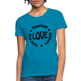 Love Circle B Women's T-Shirt - turquoise