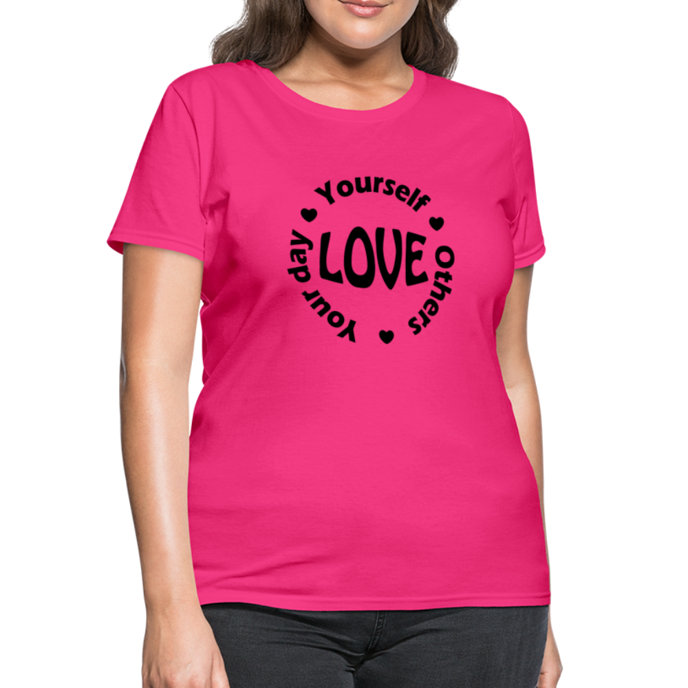 Love Circle B Women's T-Shirt - fuchsia