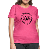 Love Circle B Women's T-Shirt - heather pink