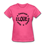 Love Circle B Women's T-Shirt - heather pink