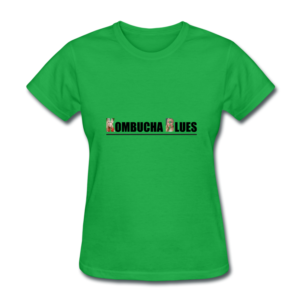 Kombucha Blues for Kristin Booth Women's T-Shirt - bright green