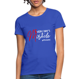 Every Day's A Miracle W Women's T-Shirt - royal blue